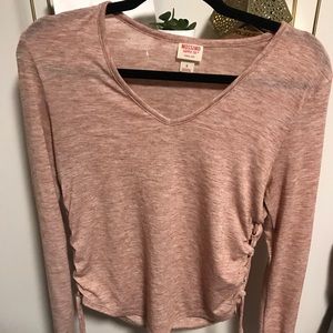 Ruched long sleeve top